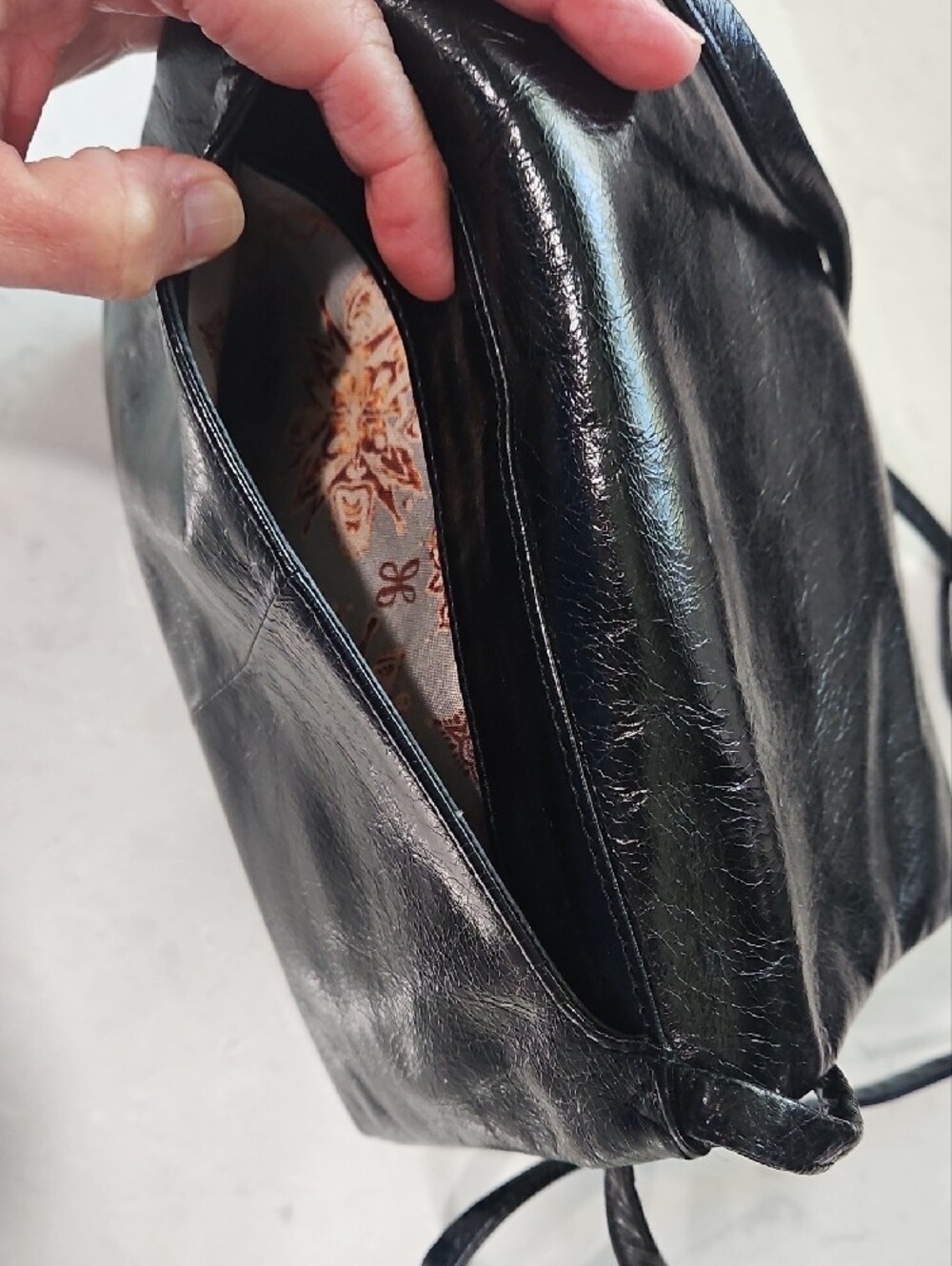HOBO Black Leather Crossbody Bag - Picture 7 of 9